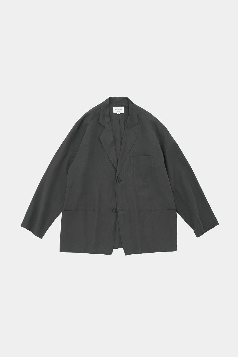 未使用に近い STILL BY HAND JK01221 黒 ワークジャケット 未使用に