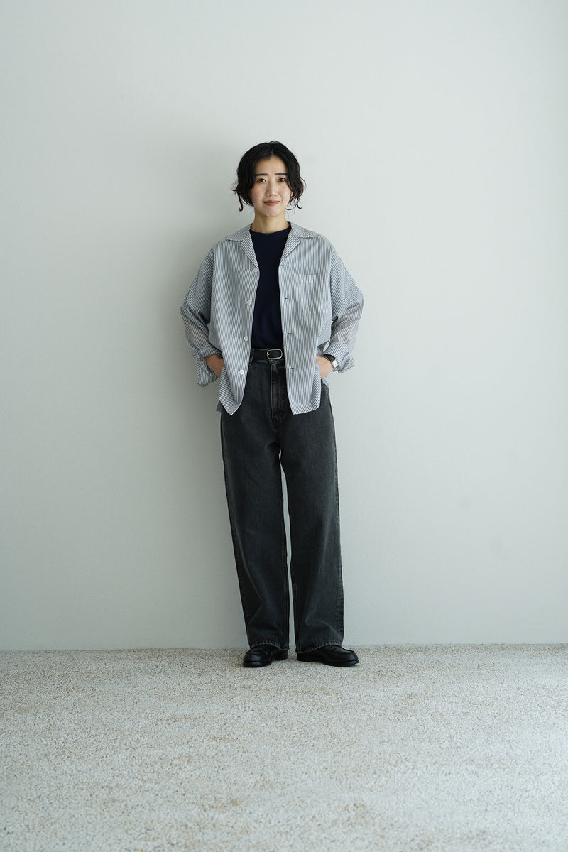 YLÈVE / ACETATE CUPRA STRIPE PAJAMA SH / STYLE – style department_