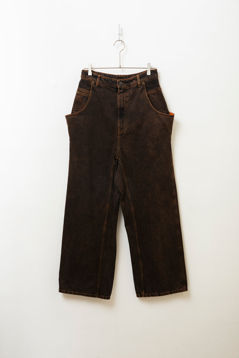 HED MAYNER (ヘドメイナー) / DENIM PANTS(BROWN) / デニム / 25AW
