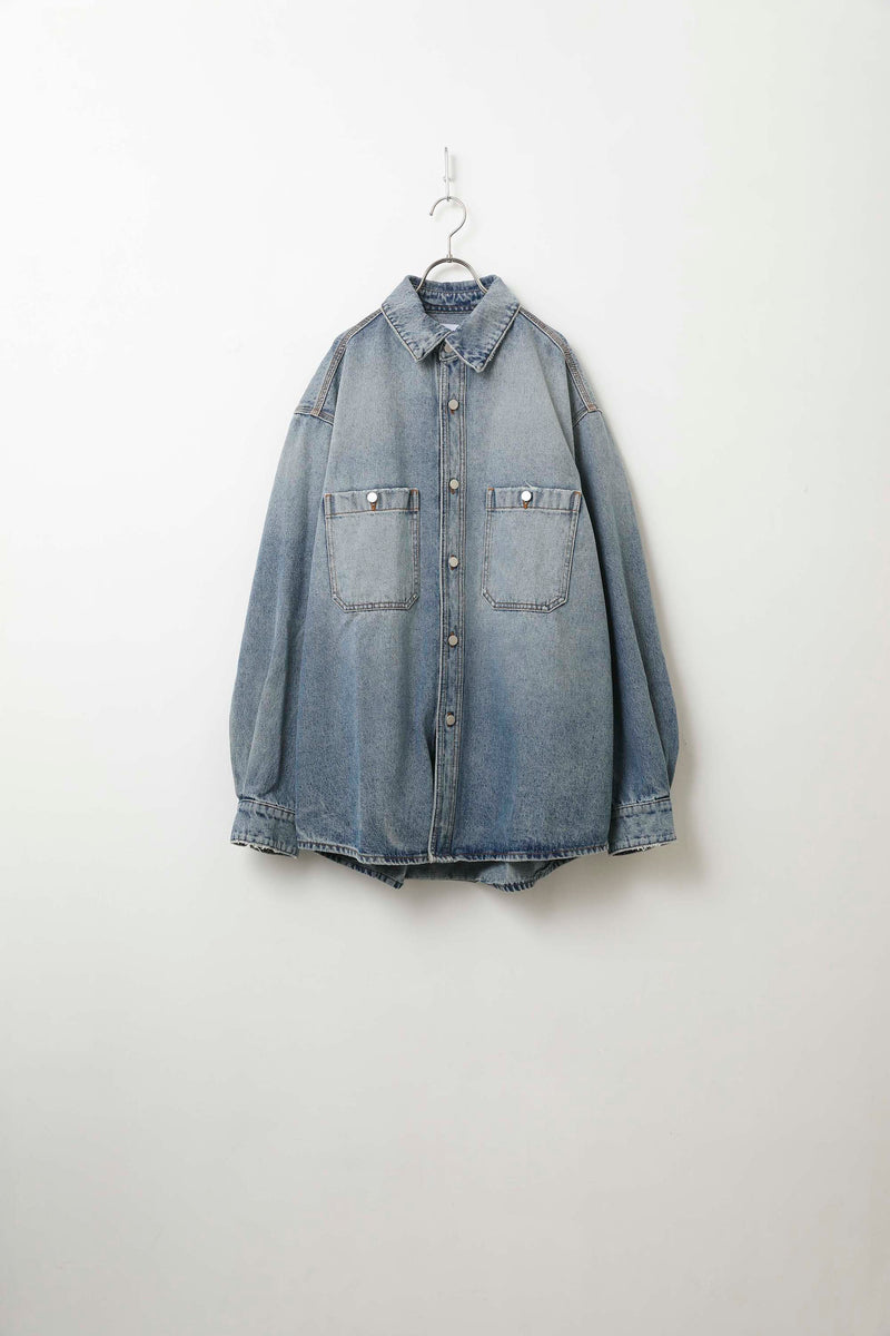 HED MAYNER 23SSデニム オーバー シャツ カバーオール HED MAYNER DENIM OVERSHIRT | ragazzo cultura