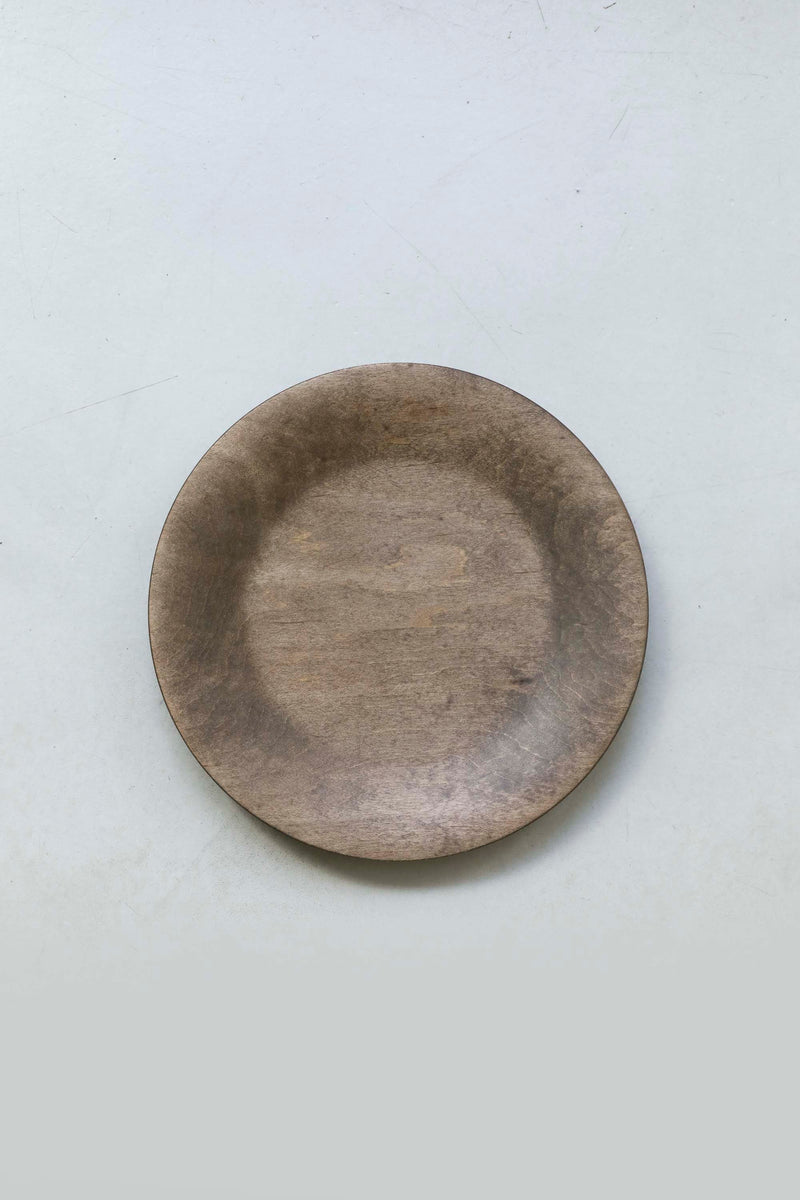 【新品/未使用】内田悠　イタヤカエデ オーバルリムプレートM 内田悠 / イタヤカエデ 丸リム皿180 柿渋染 – style department_