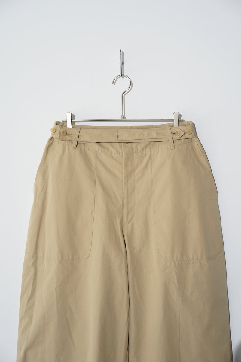 HED MAYNER / BELTED PANT BEIGE COTTON – style department