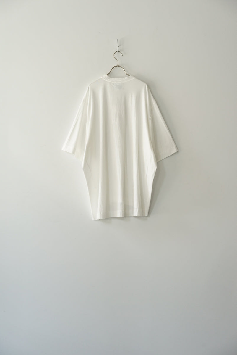 HED MAYNER ヘドメイナ 23SS TWISTED T-SHIRT オーバーサイズTシャツ 半袖カットソーTシャツ HM00T76 ホワイト
