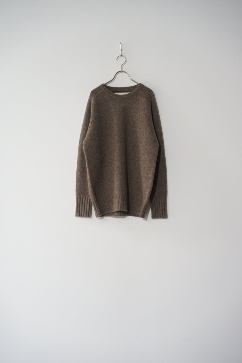 WALENODE イノセントYAKシェットランドセーター BROWN Walenode(ウェル