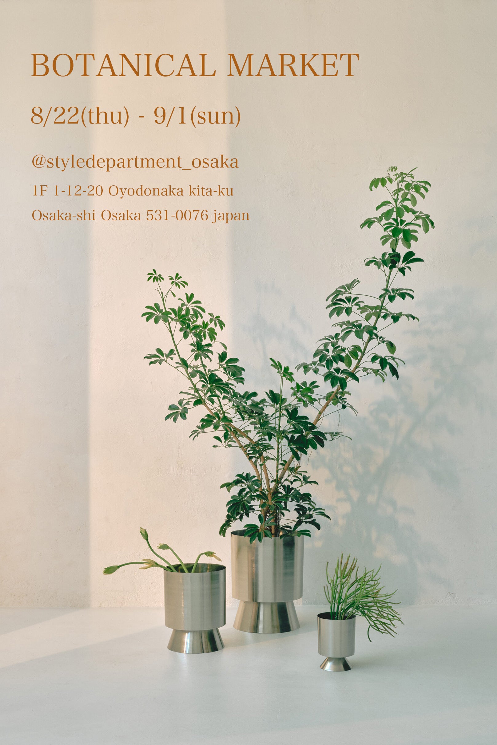 鉢・プランター tendo botanical osaka / 【 Botanical Market 緑向ガーデン× JAU 】Planter Restock