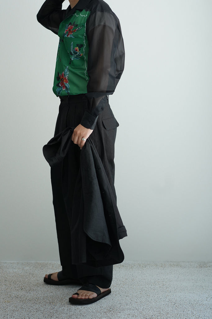 kontor (コントール）/ 3 PLEAT WIDE TROUSERS / STYLE