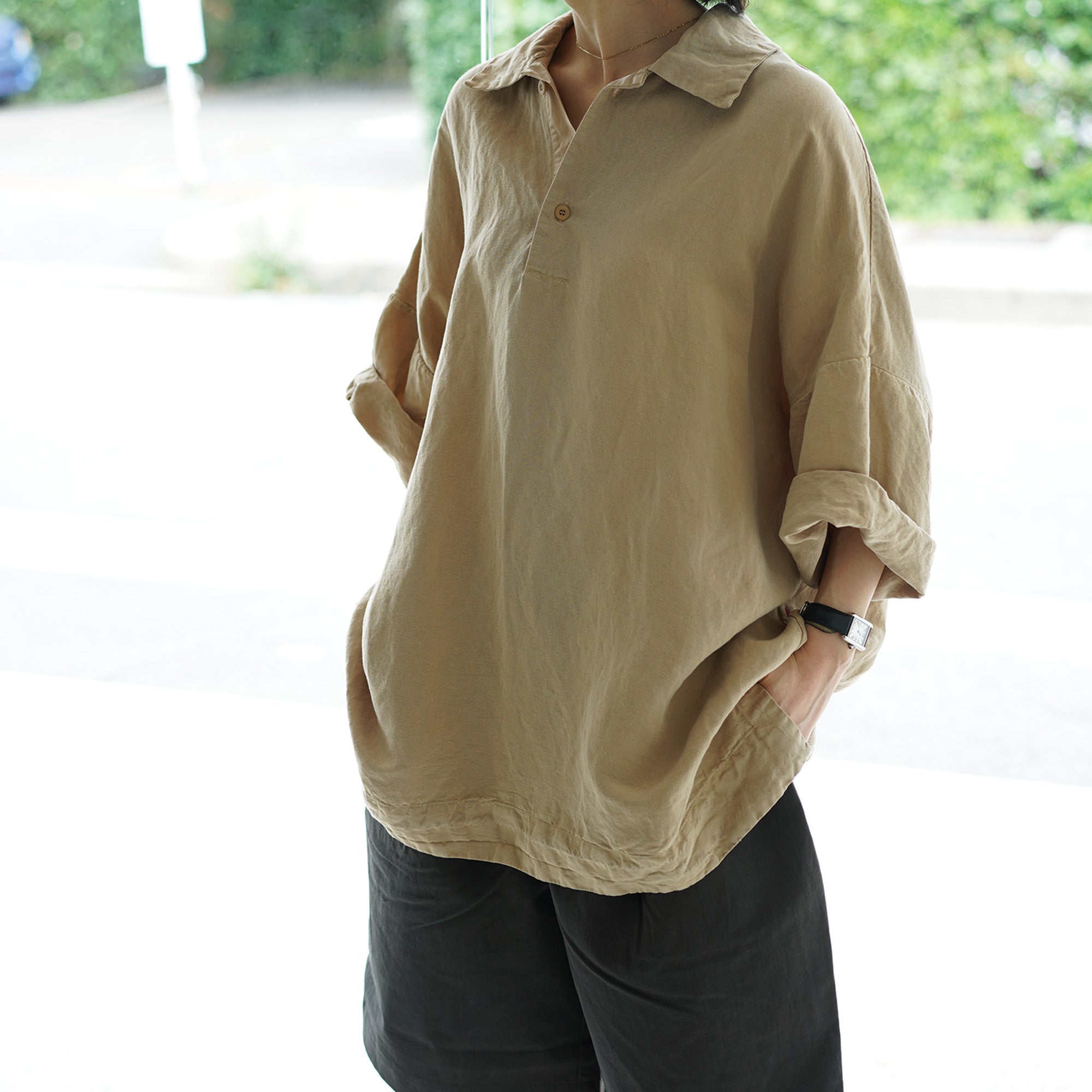 Pedestal ポロシャツ DAB brrrsos着用 Osaka / CASEY CASEY (ケイシーケイシー) 26SS ポロシャツ EQUERRE