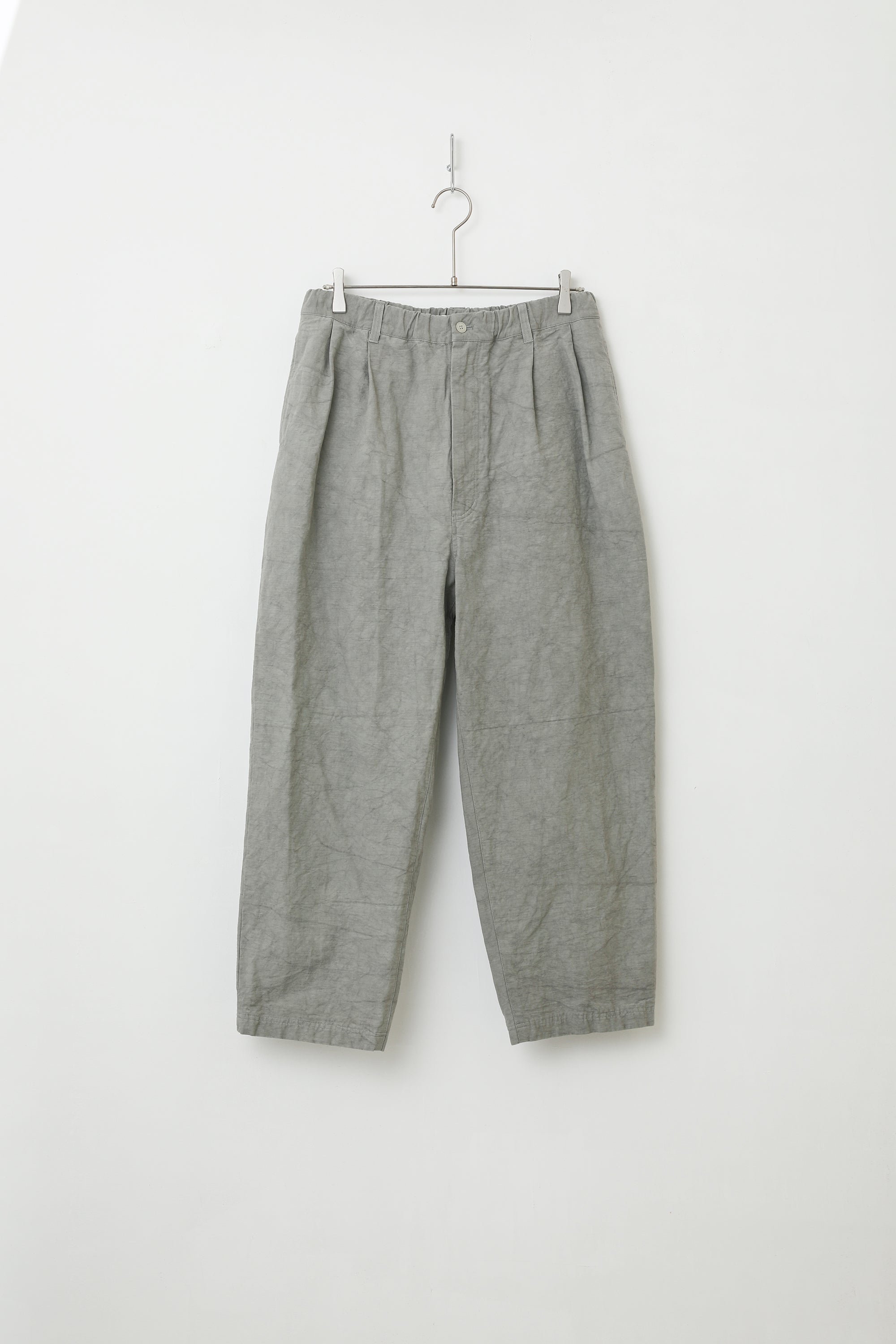 kontor コントール 2 Pleat Coated Trousers