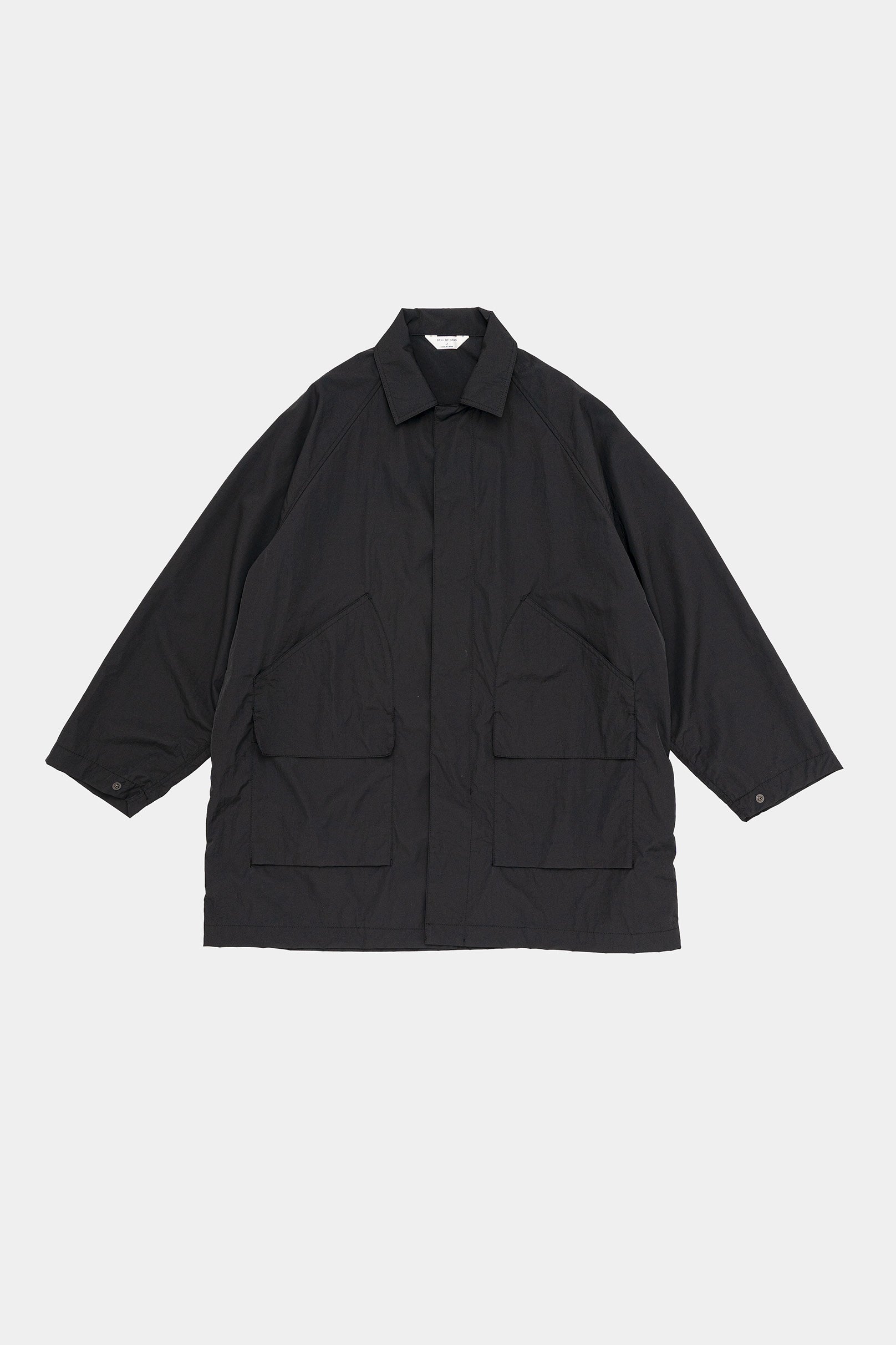 未使用　STILL BY HAND  24SS コート  black navy STILL BY HAND - 【ラスト1点】【24AW】シンサレートステン
