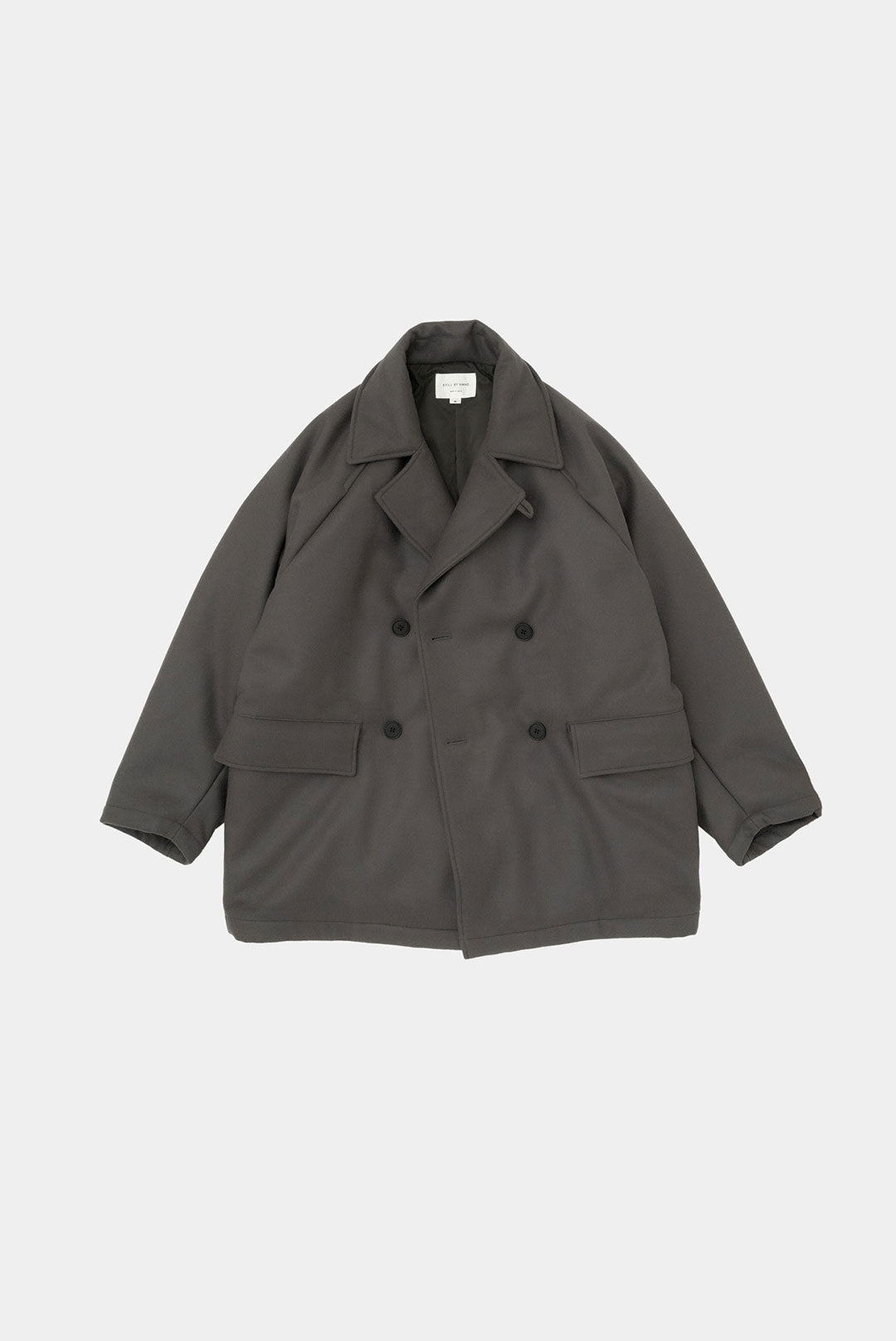 STILL BY HAND シンサレート ウール　ピーコート　CO01234 STILL BY HAND スティルバイハンド / CO01234 - KHAKI GREY