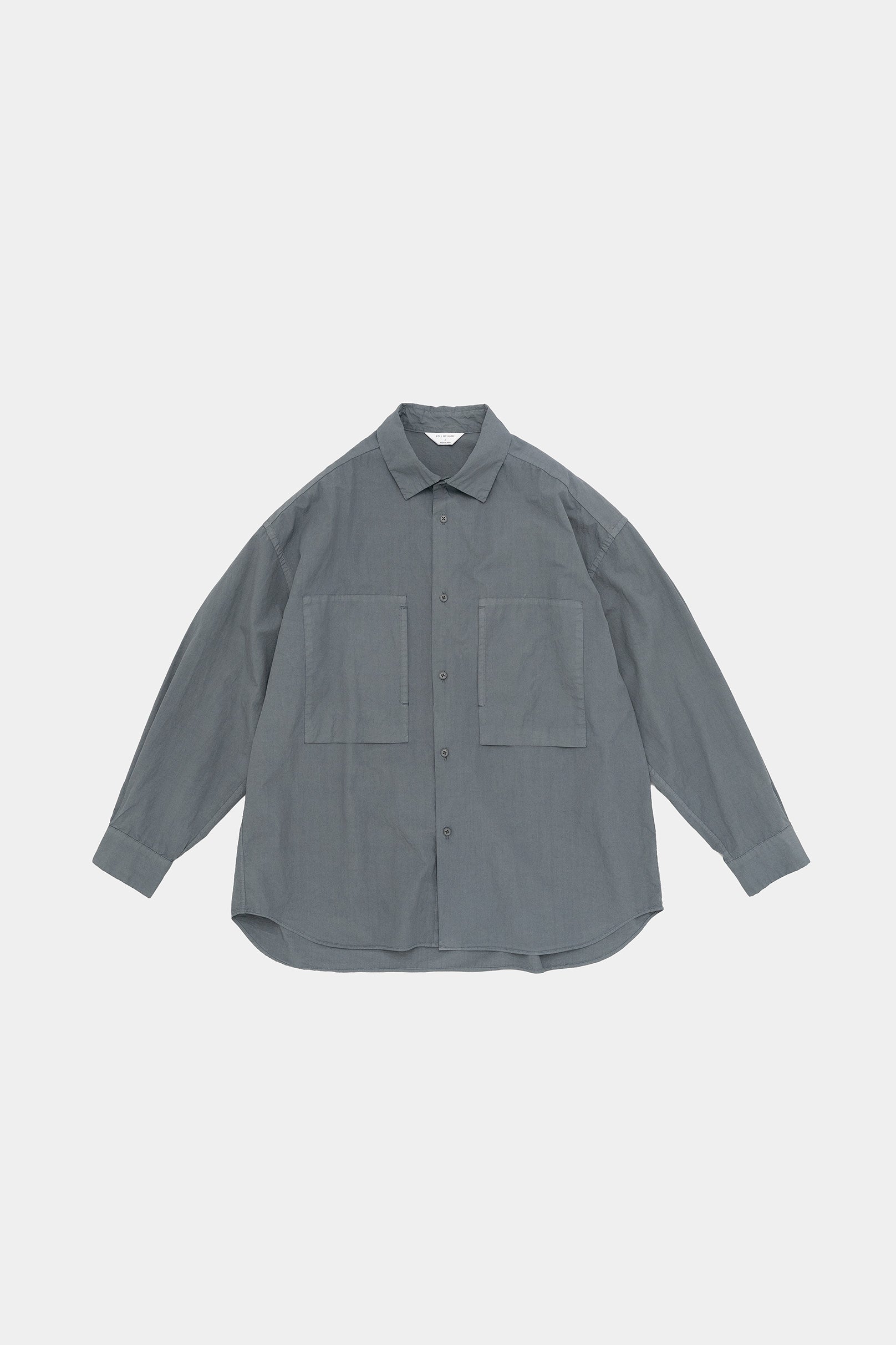 トップス STILL BY HAND SH01253 BLUE GREY STILL BY HAND(スティルバイハンド) / SH01253 / シャツ – style