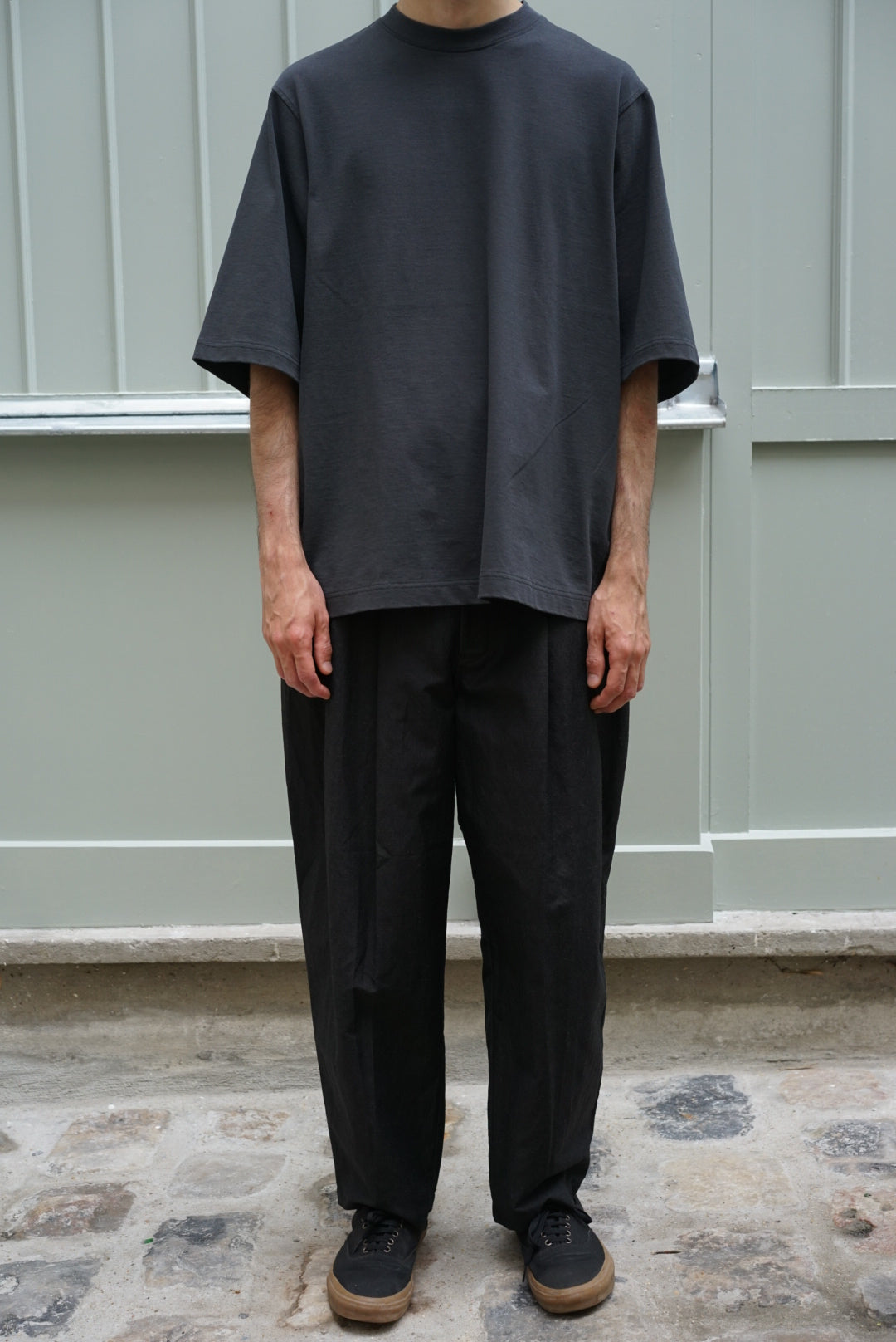 流行に  kontor Tシャツ / T-SHIRT WIDE NECK MOCK )/ コントール ( トップス
