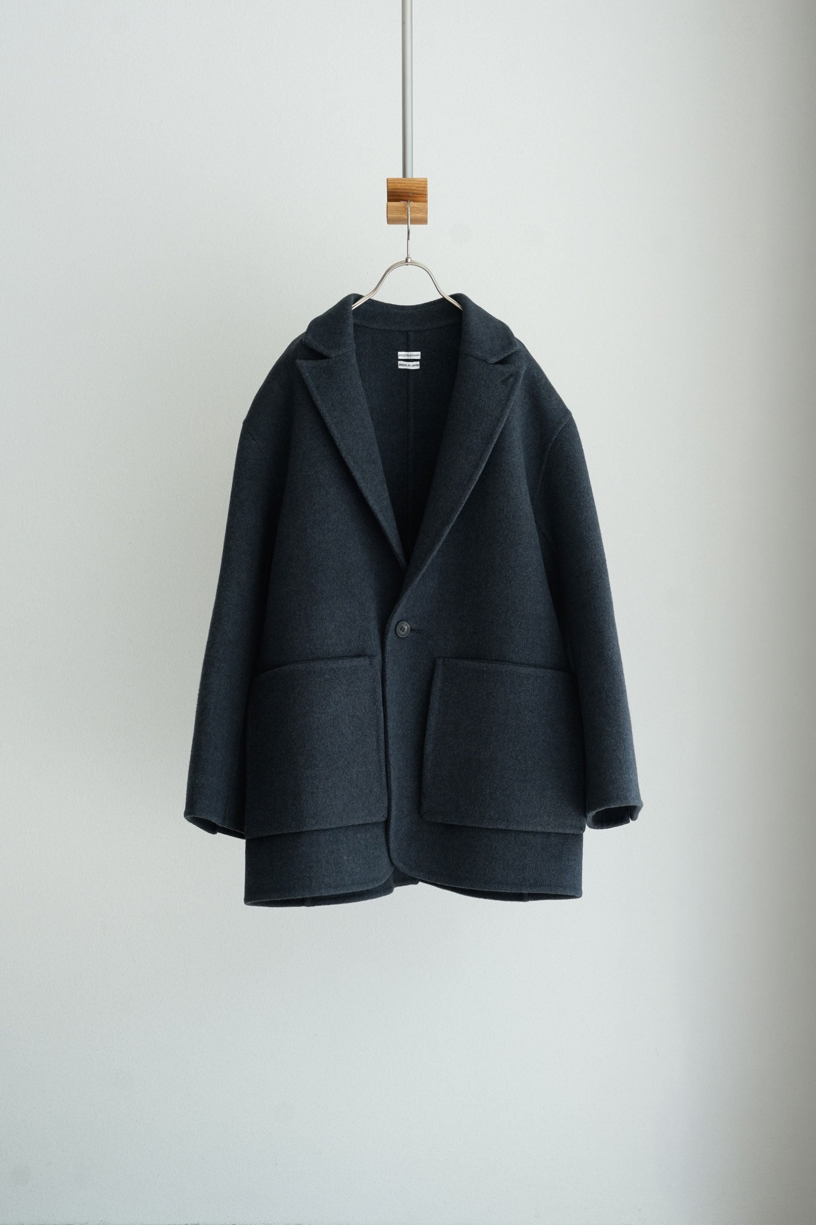 POSTELEGANT ( ポステレガント ) / Extra Fine Wool Rever Short Coat