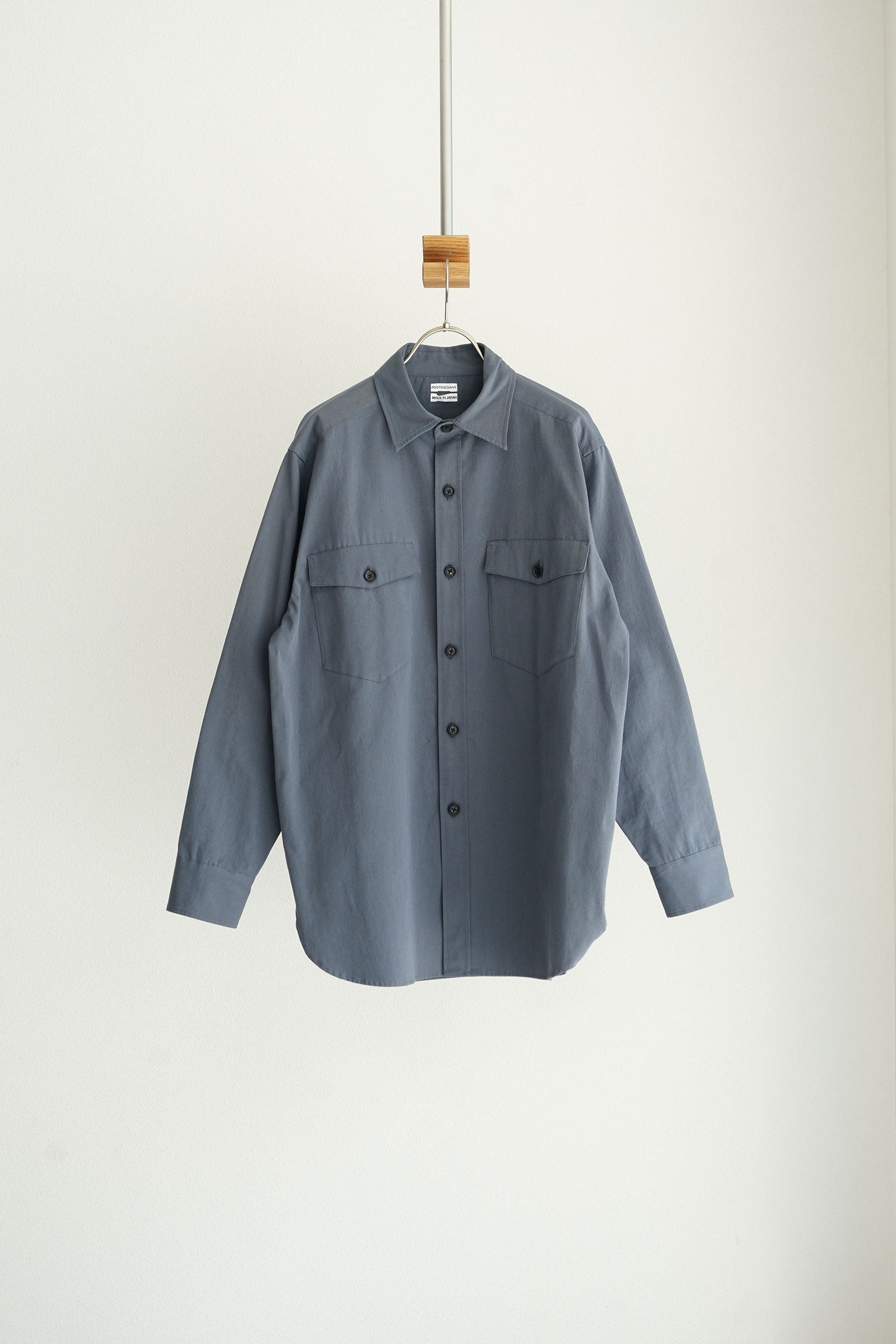 POSTELEGANT ( ポステレガント ) / Cotton Twill Work Shirt / シャツ