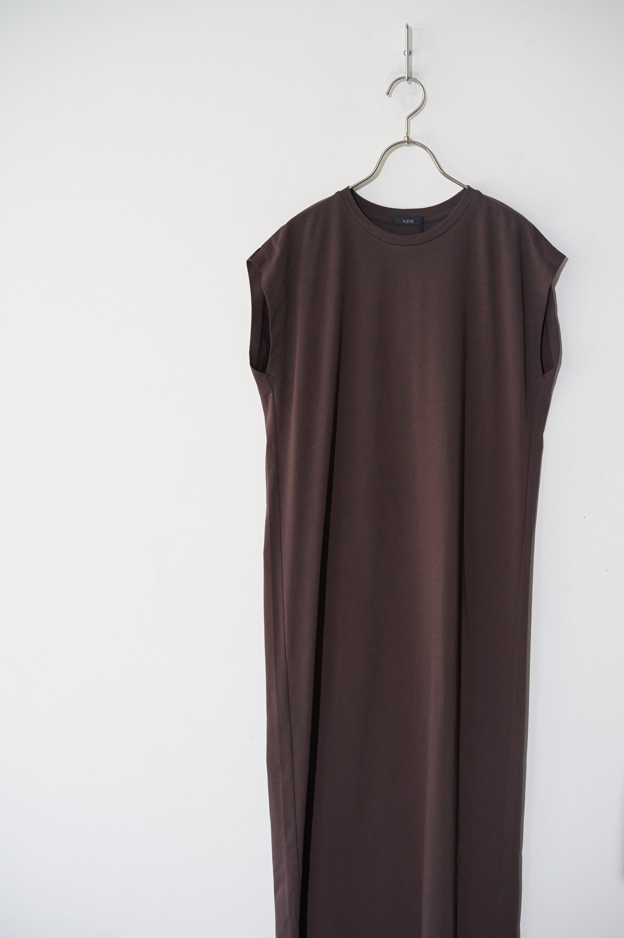 YLEVE HEAVY WEIGHT COTTON OP ワンピース 黒 YLÈVE ( イレーヴ )/ ORGANIC COTTON BIO N/S OP / ワンピース