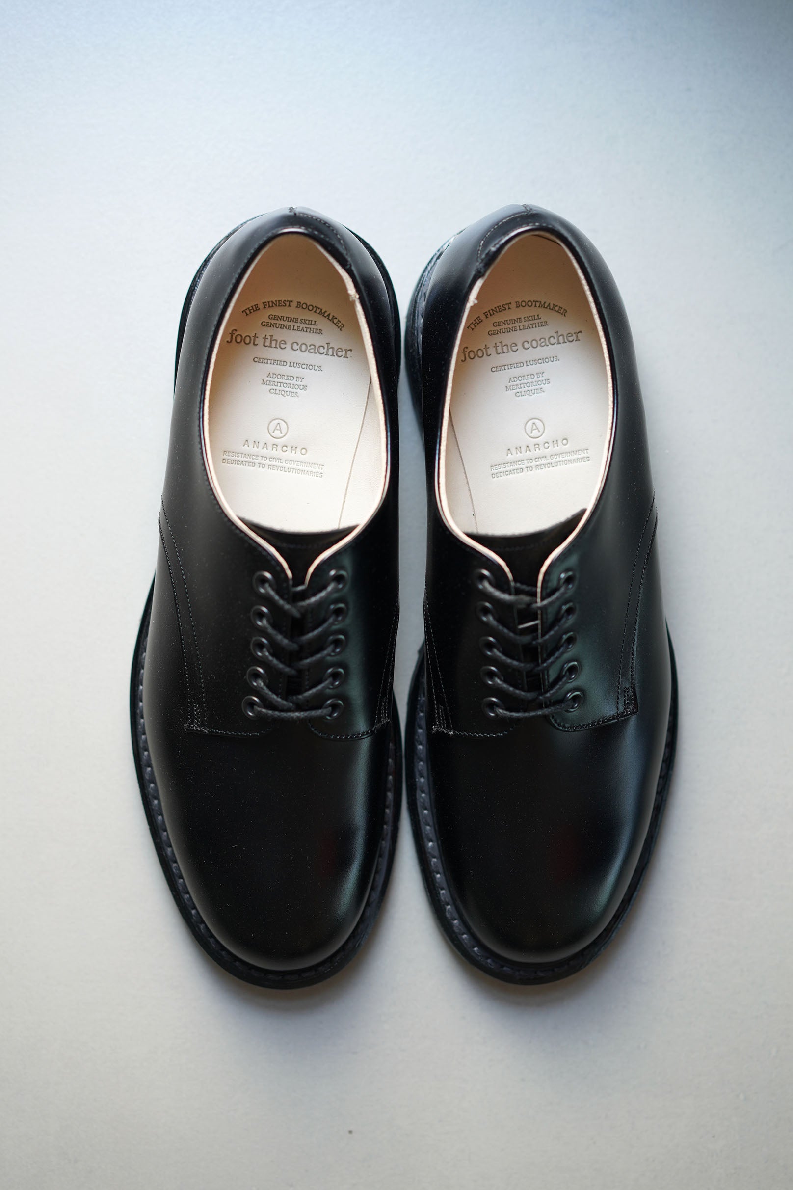 新品 foot the coacher S.S. SHOES 黒 メンズ 革靴 foot the coacher (フットザコーチャー) S.S.SHOES