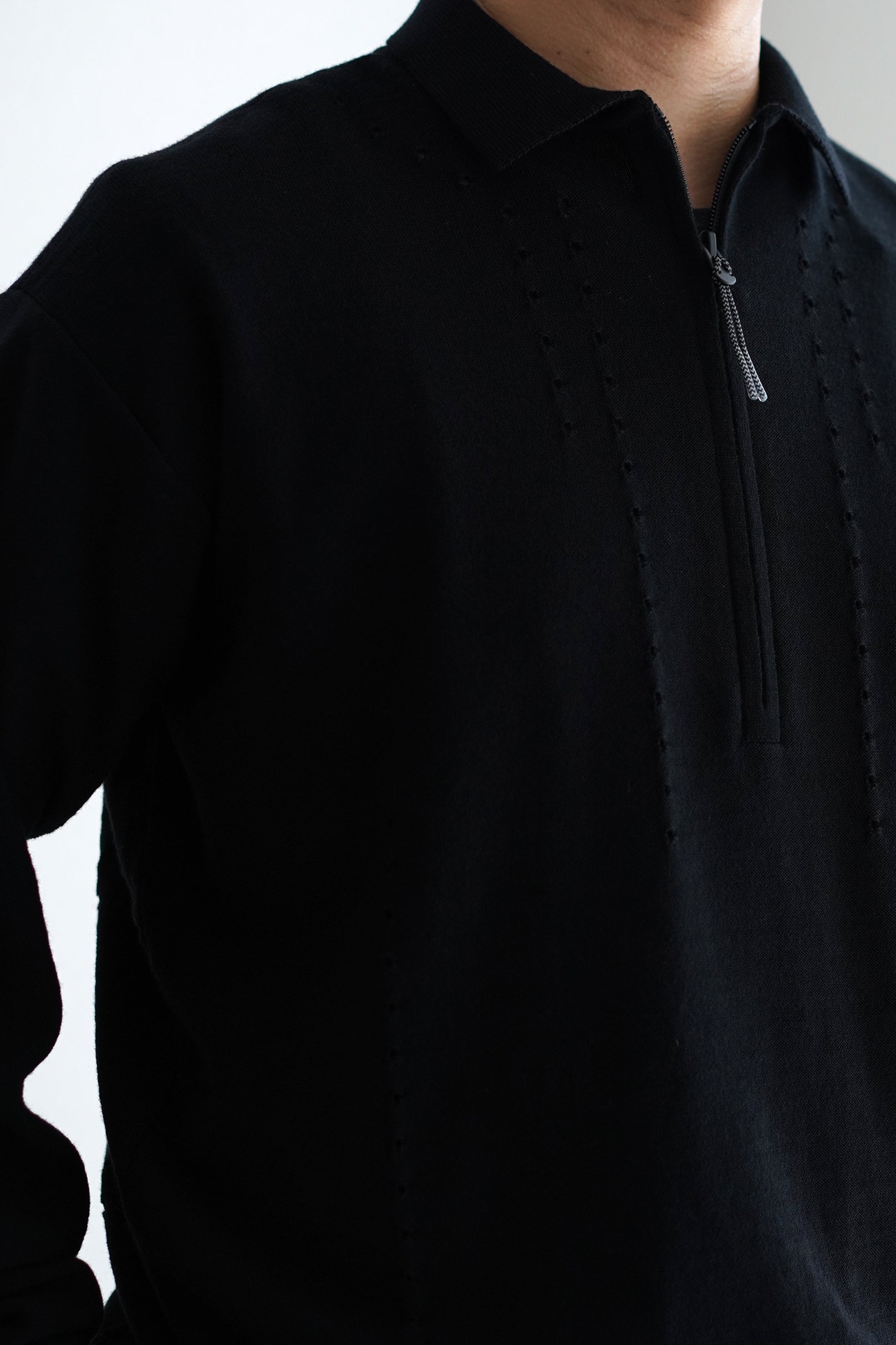 ROA ( ロア ) / Pinched Wool Knit Polo / ニットポロ – style department_