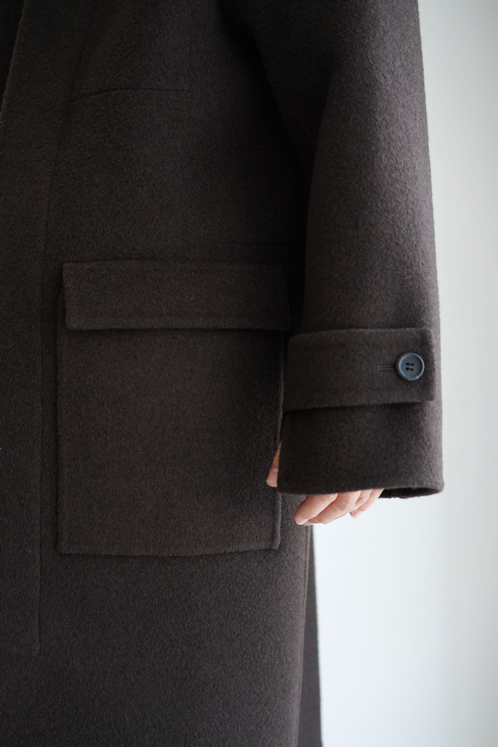 POSTELEGANT ( ポステレガント ) / WOOL REVER STAND COLLAR COAT