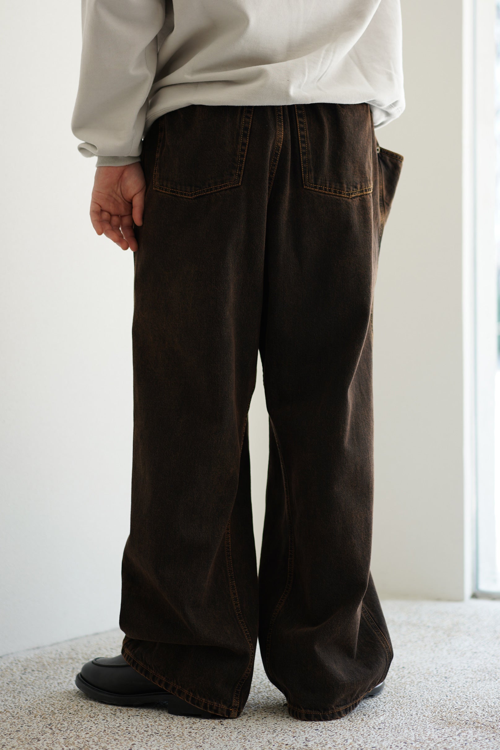 HED MAYNER (ヘドメイナー) / DENIM PANTS(BROWN) / デニム / 25AW