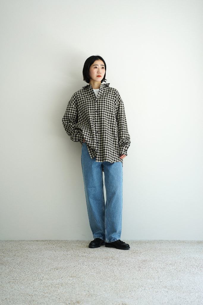 YOKO SAKAMOTO (ヨーコサカモト）/ KASURI OVER COAT / STYLE – style