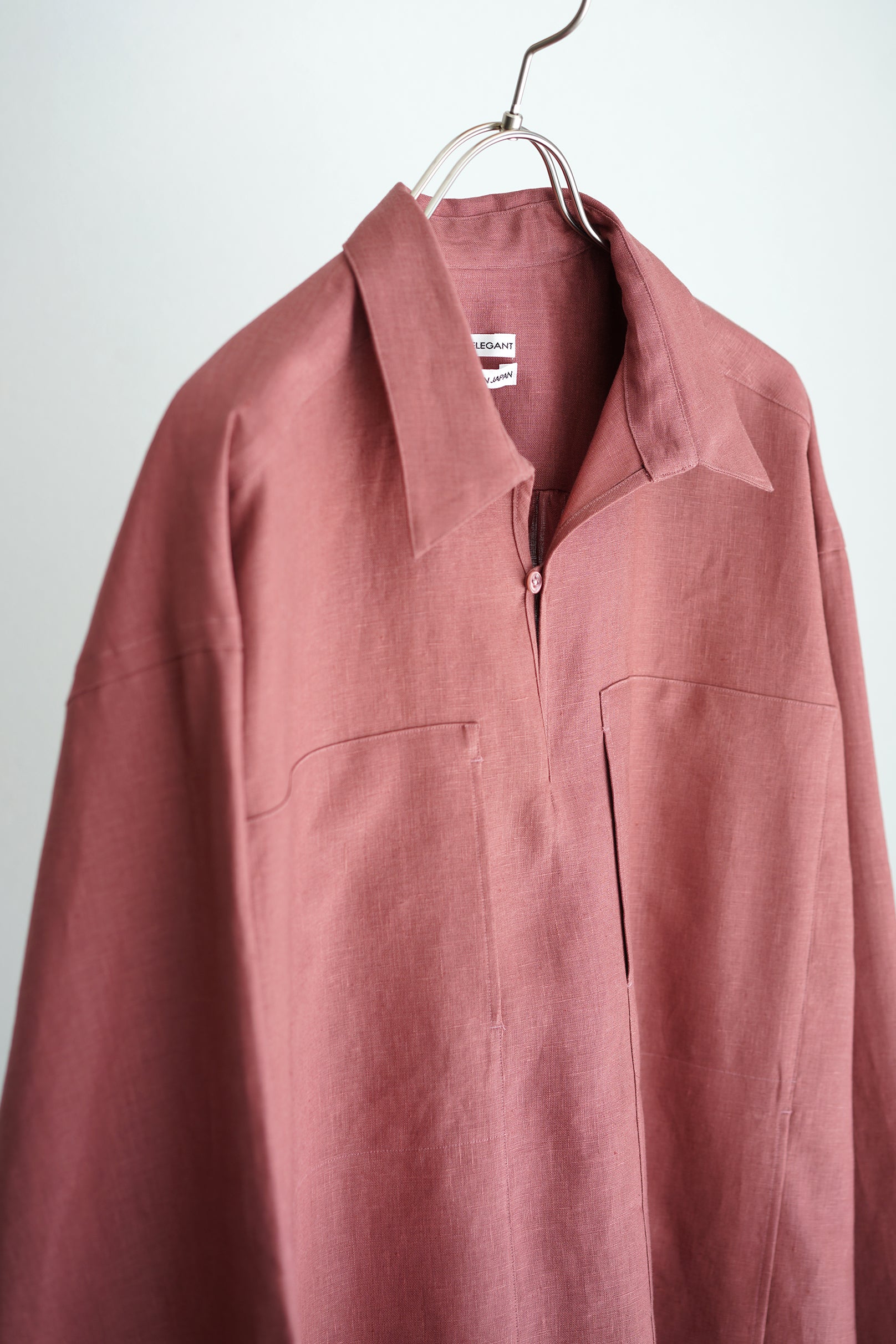 POSTELEGANT ( ポステレガント ) / LINEN GATHERED PULL-OVER SHIRT