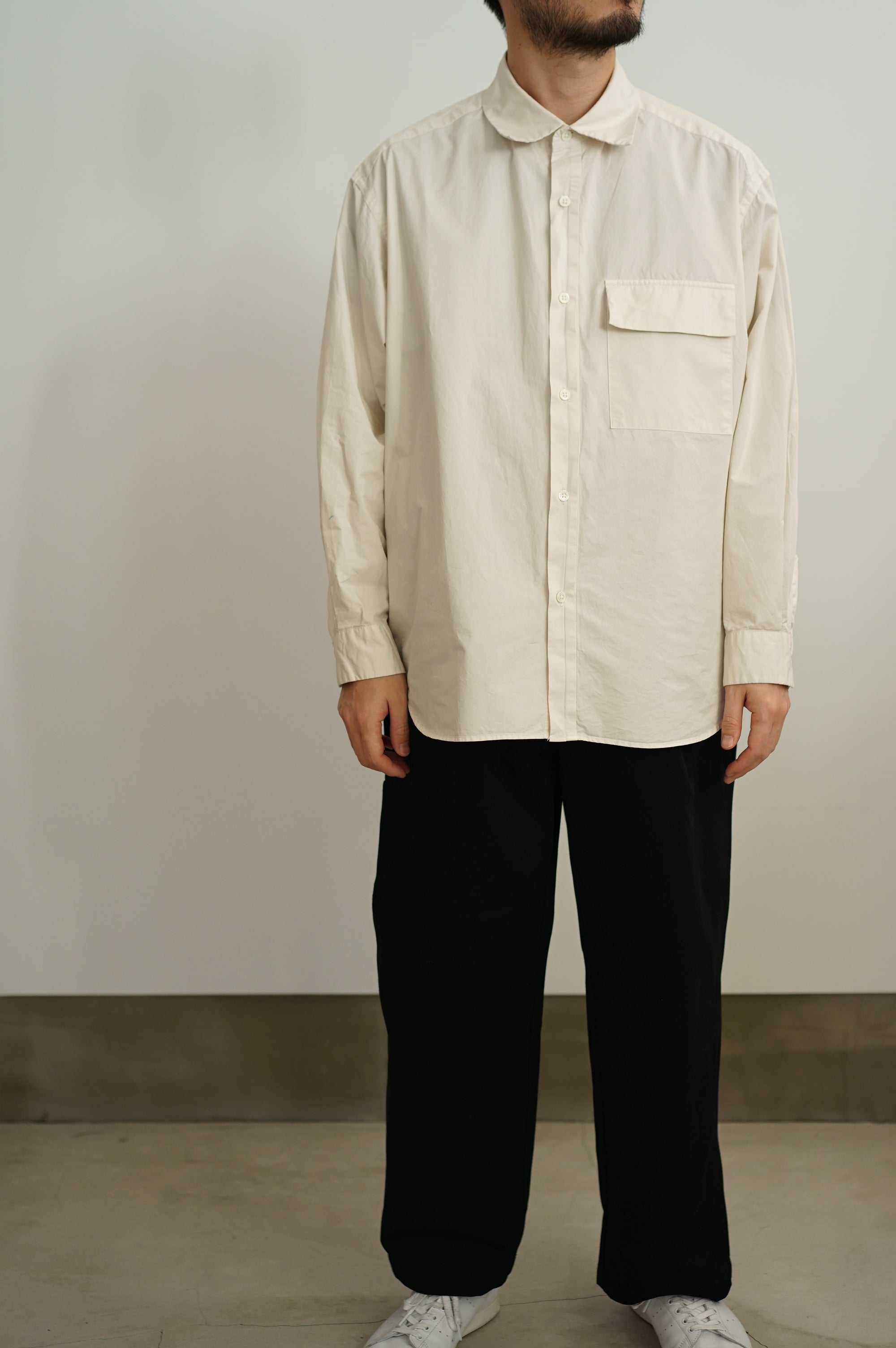 STILL BY HAND / 長袖シャツ/48/コットン/BEG/無地/SH01244 STILL BY HAND (スティルバイハンド)/ SH01244 / シャツ – style