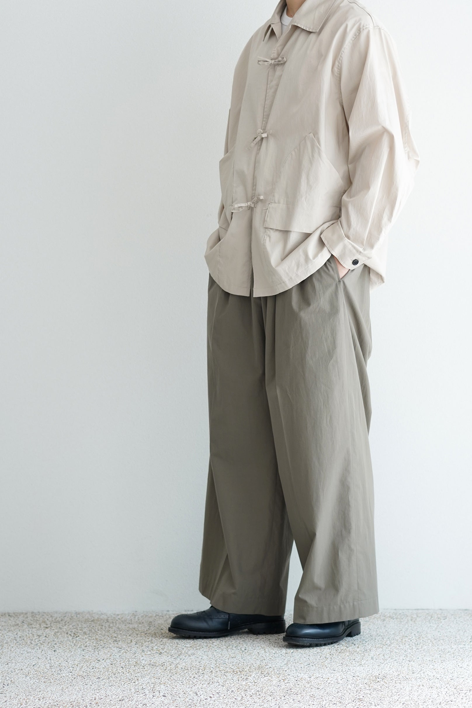POSTELEGANT ポステレガント コットントラウザーズ POSTELEGANT ( ポステレガント ) / HIGH COUNT COTTON EXTRA WIDE