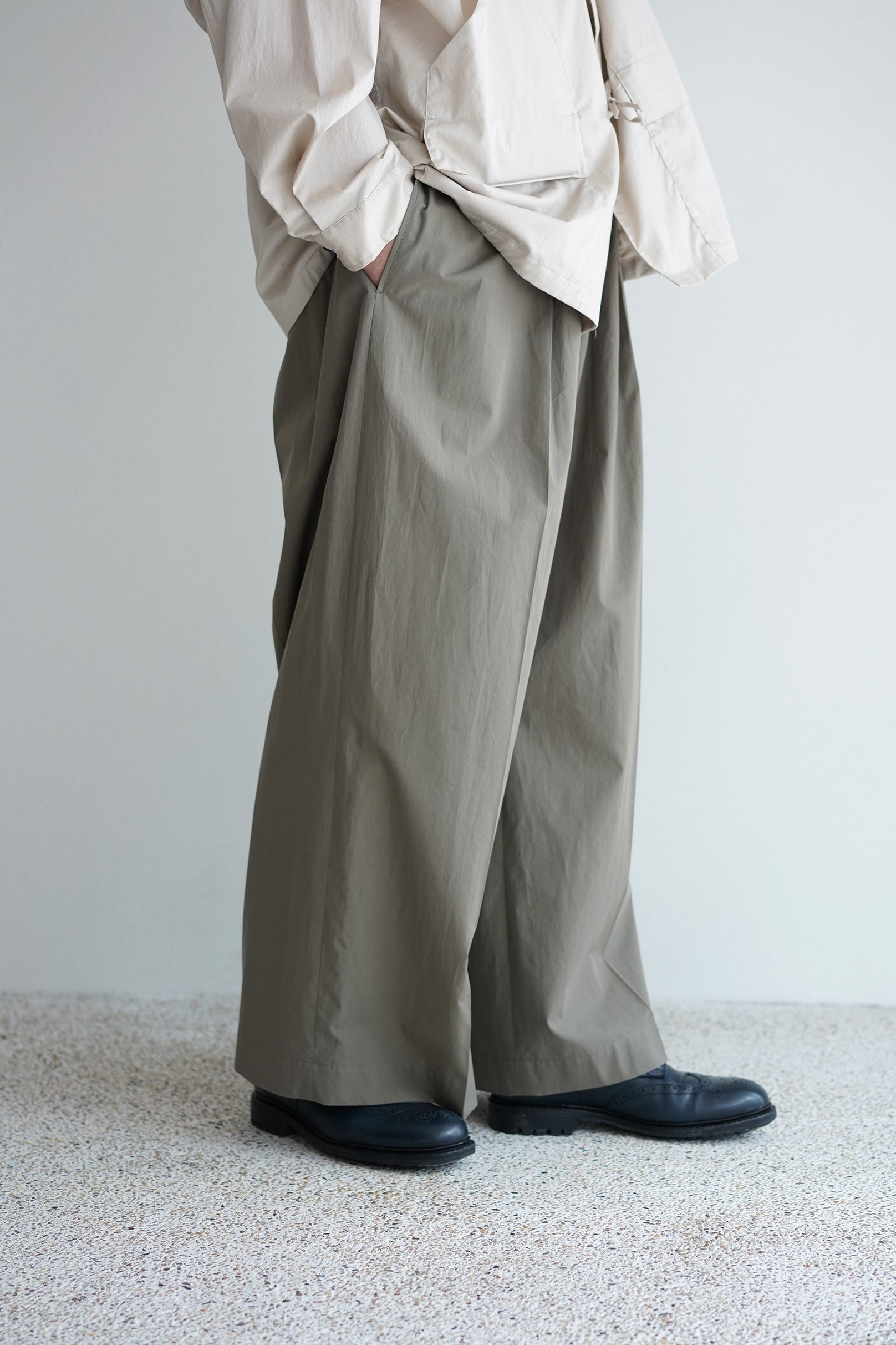 POSTELEGANT ポステレガント コットントラウザーズ POSTELEGANT ( ポステレガント ) / HIGH COUNT COTTON EXTRA WIDE