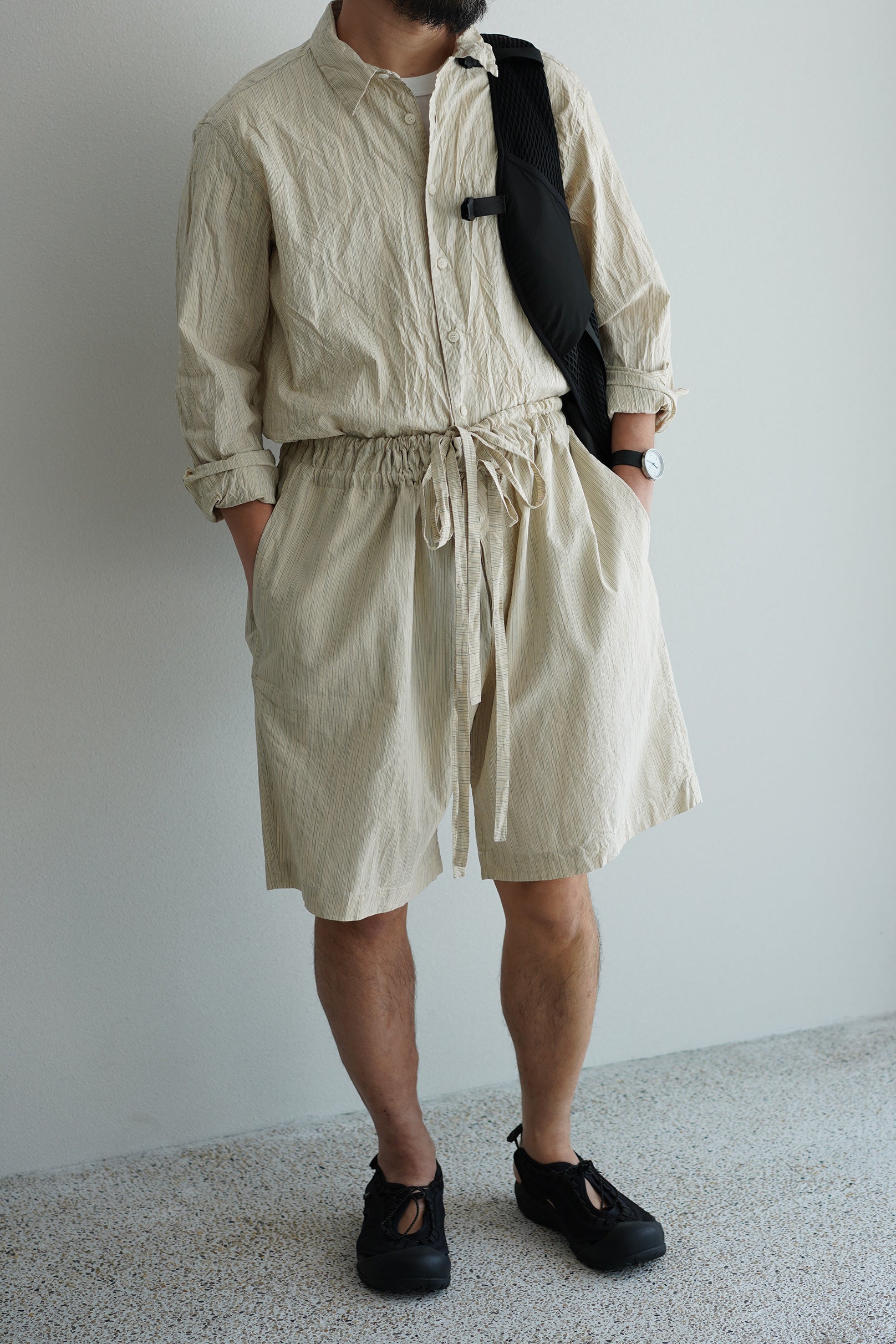 CASEY CASEY ( ケイシーケイシー ) / DENMARK SHORT / WIND STRIPE
