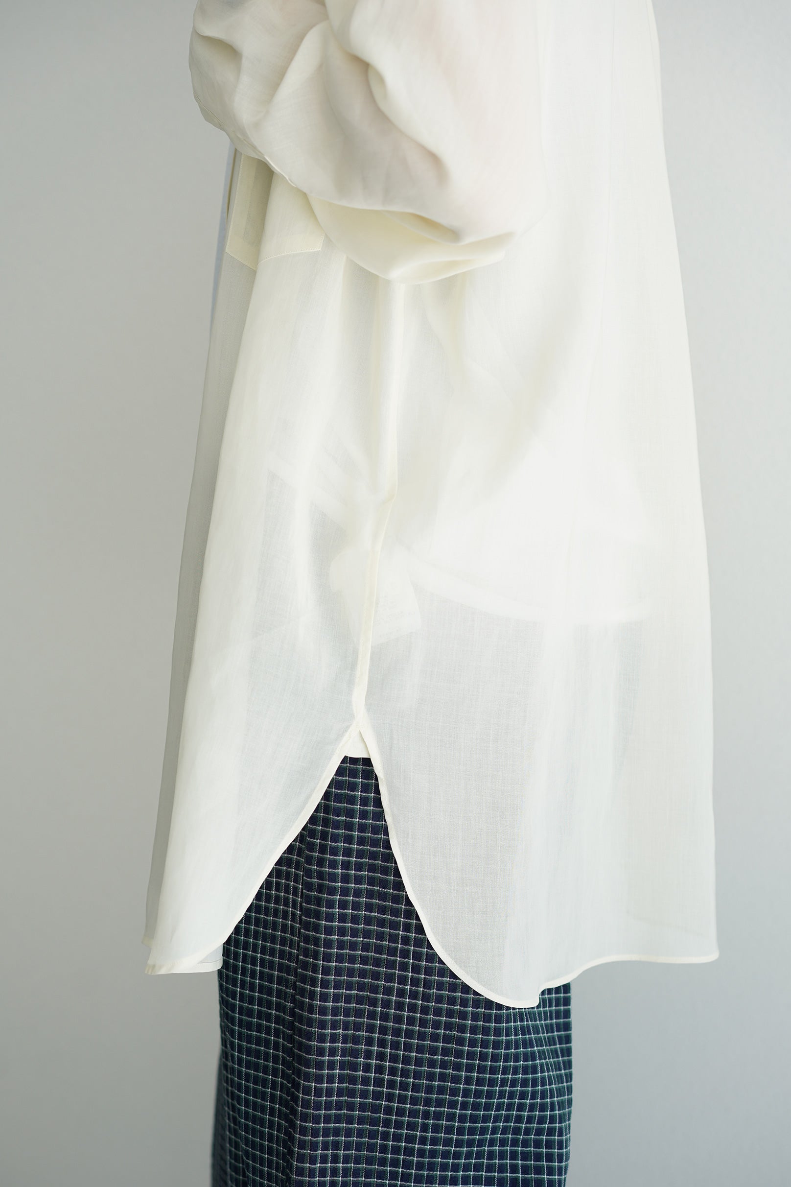 YLÈVE ( イレーヴ )/ COTTON VOILE LAWN LONG SLEEVE SH / シャツ 