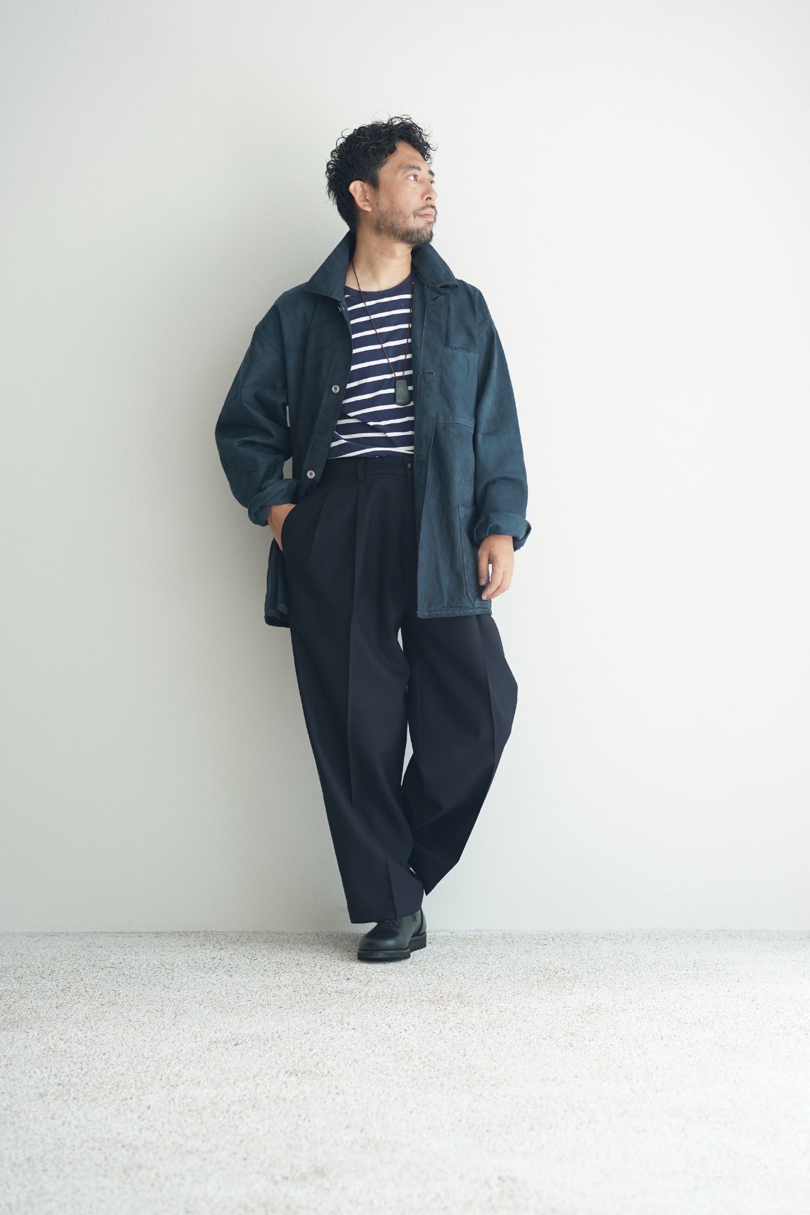 YOKO SAKAMOTO ヨーコサカモト DENIM COVERALL DENIM COVERALL, KAKISHIBU - YOKO SAKAMOTO ヨーコサカモト