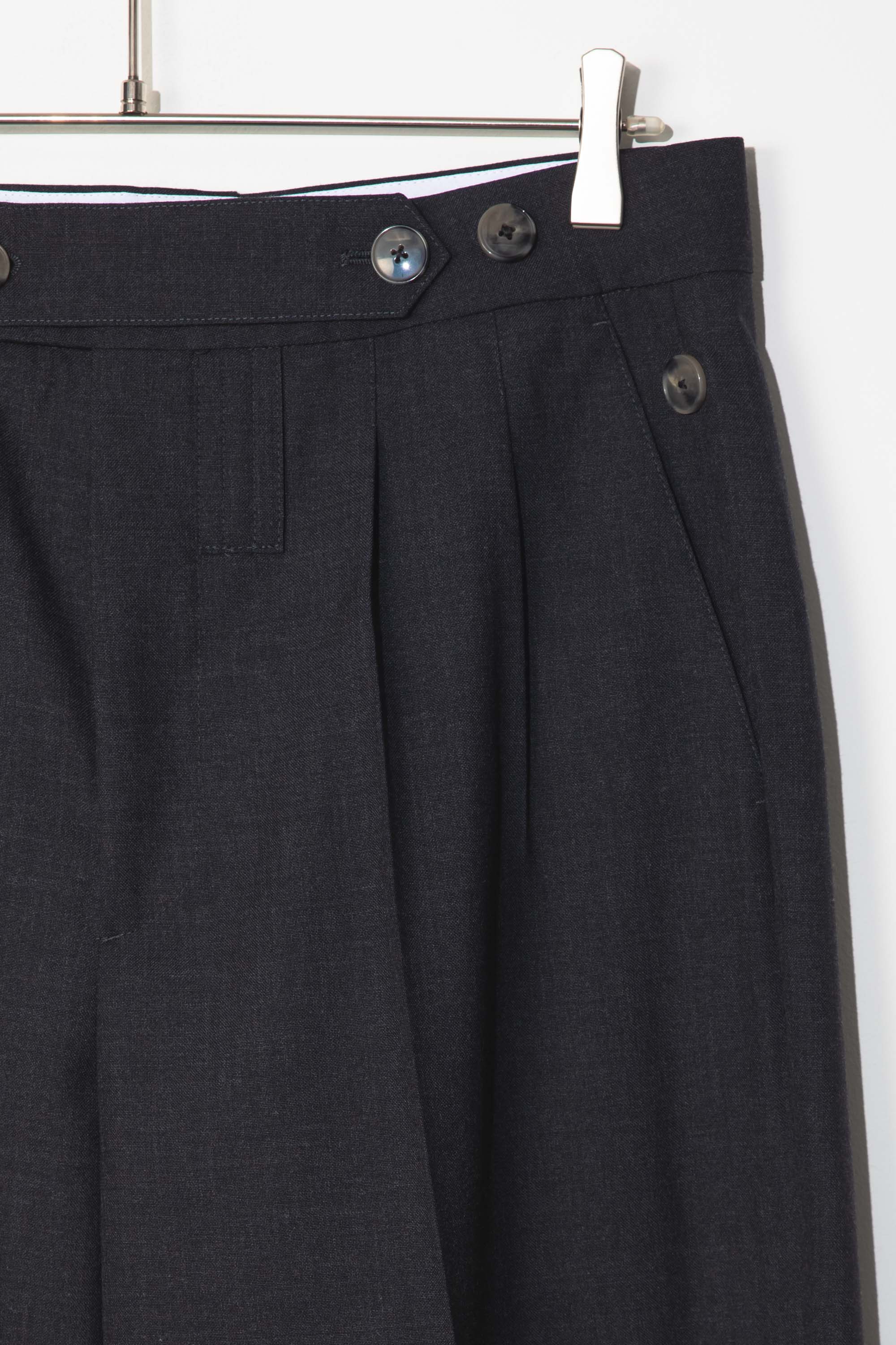 NAMACHEKO ウールトラウザーズ NAMACHEKO（ナマチェコ） 22AW Penzer Faux-fur Trim Wool Trousers