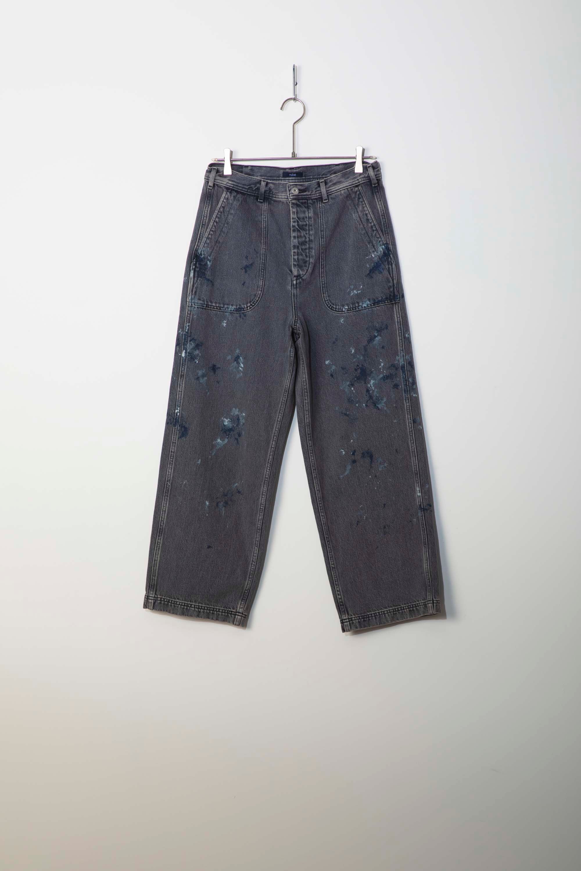 YLÈVE ( イレーヴ )/ HAND PAINT DENIM M45 PT / デニムパンツ – style