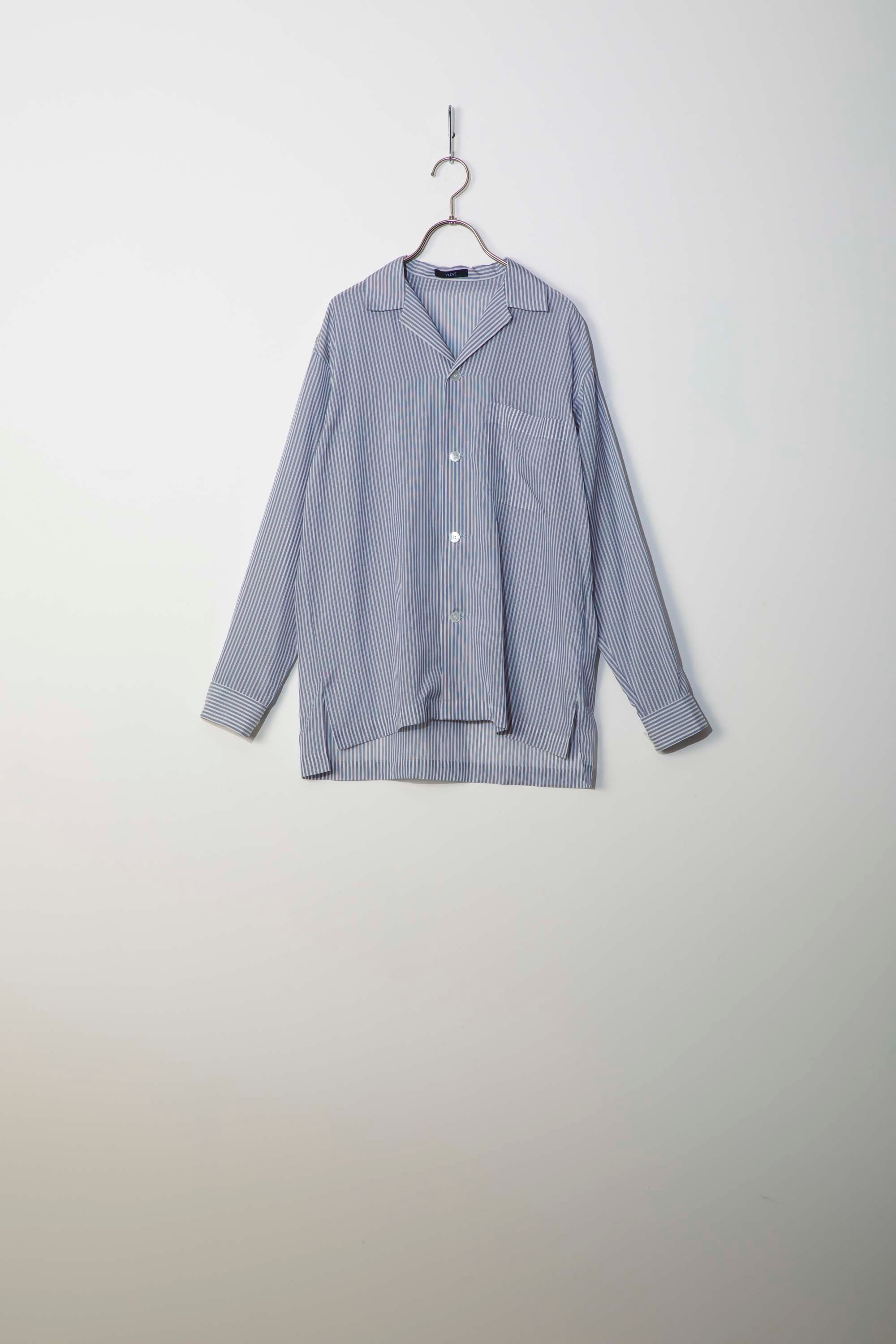 YLÈVE ( イレーヴ )/ ACETATE CUPRA STRIPE PAJAMA SH / シャツ