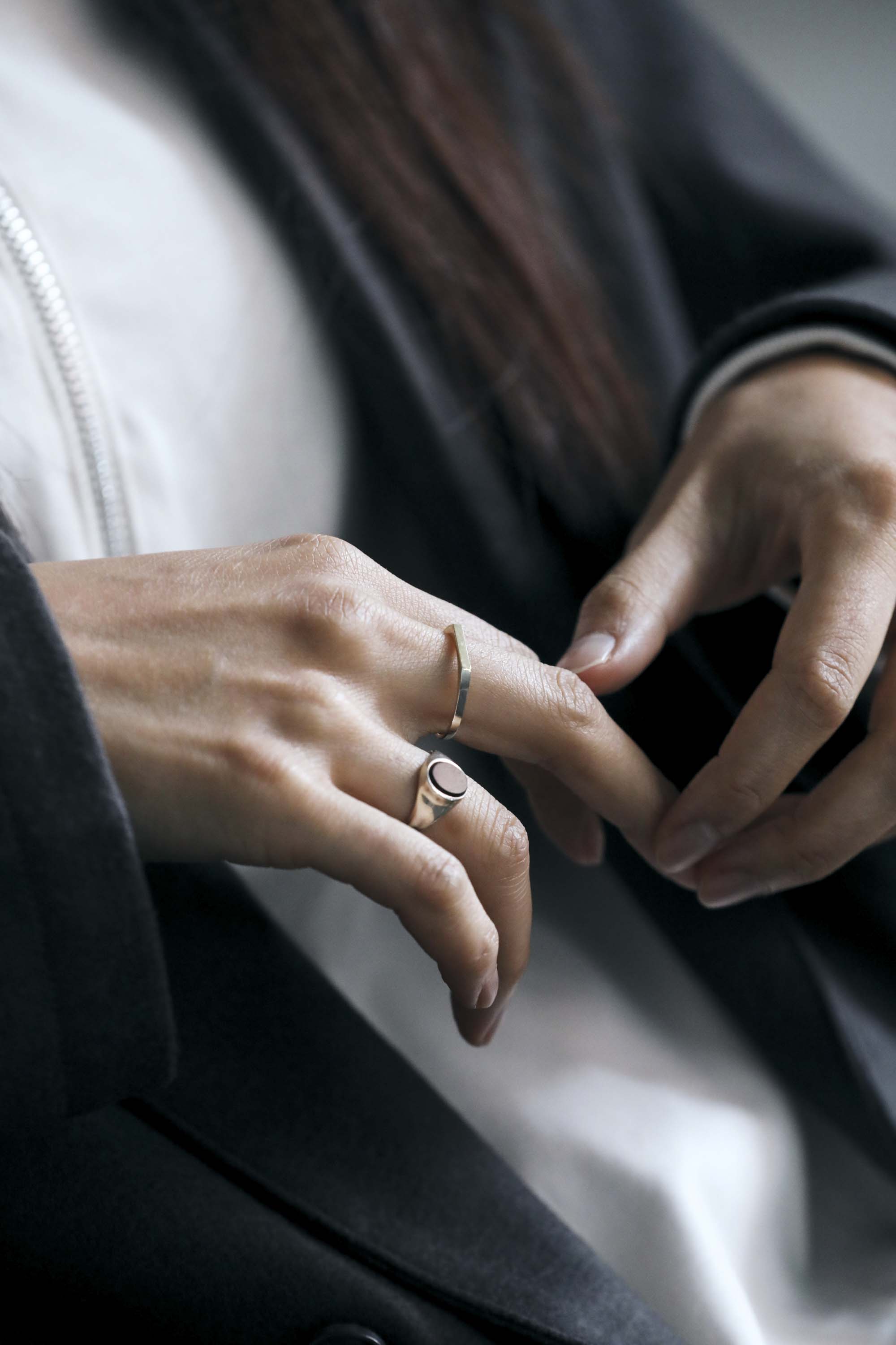 Garden of eden ( ガーデンオブエデン )/ SIGNET OVAL RING(ONYX