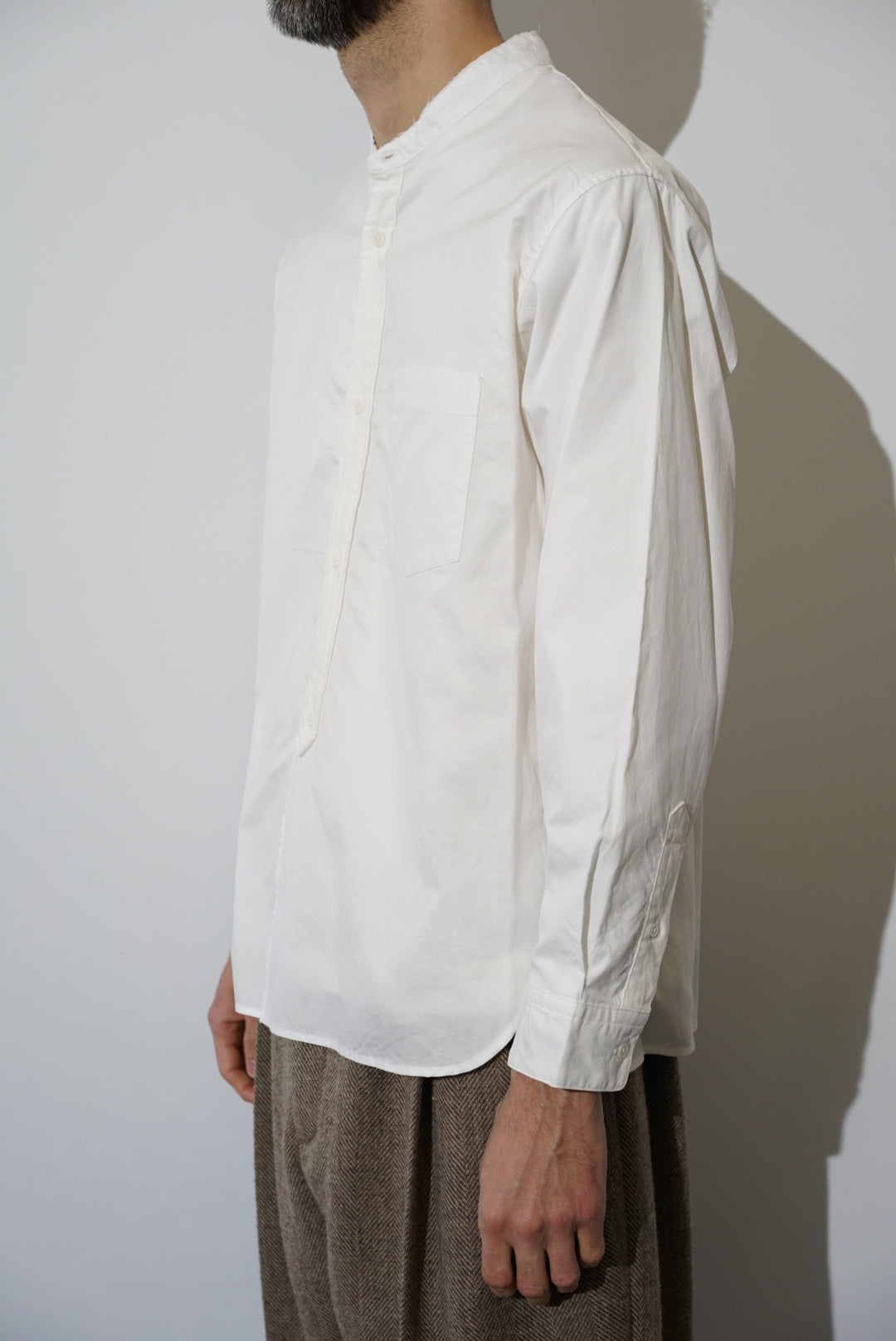 STILL BY HAND / バンドカラーシャツ（style department_ exclusive)
