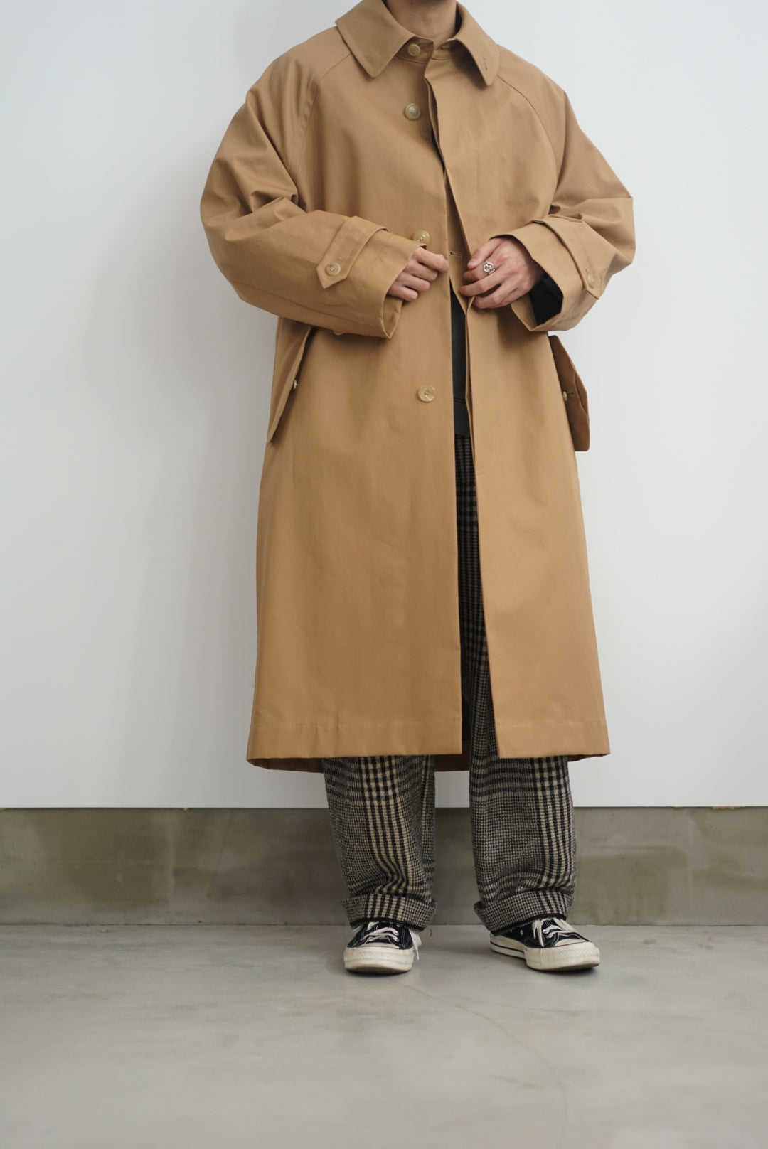 HED MAYNER(ヘドメイナー) 18aw ナイロントレンチコート